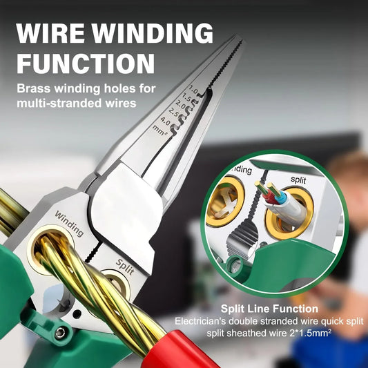 Mroace 8-in-1 Wire Stripper with Voltage Tester