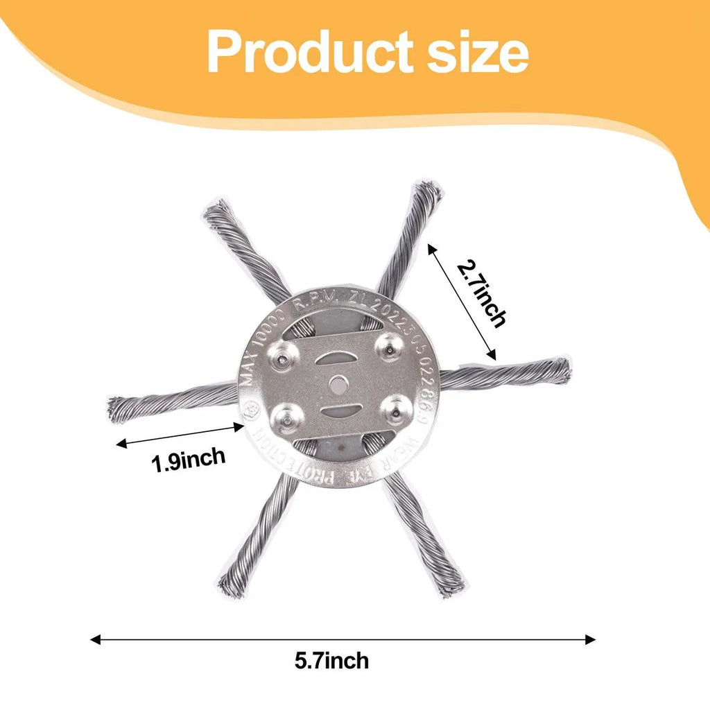 Mroace Heavy Duty Steel Weed Trimmer Blade