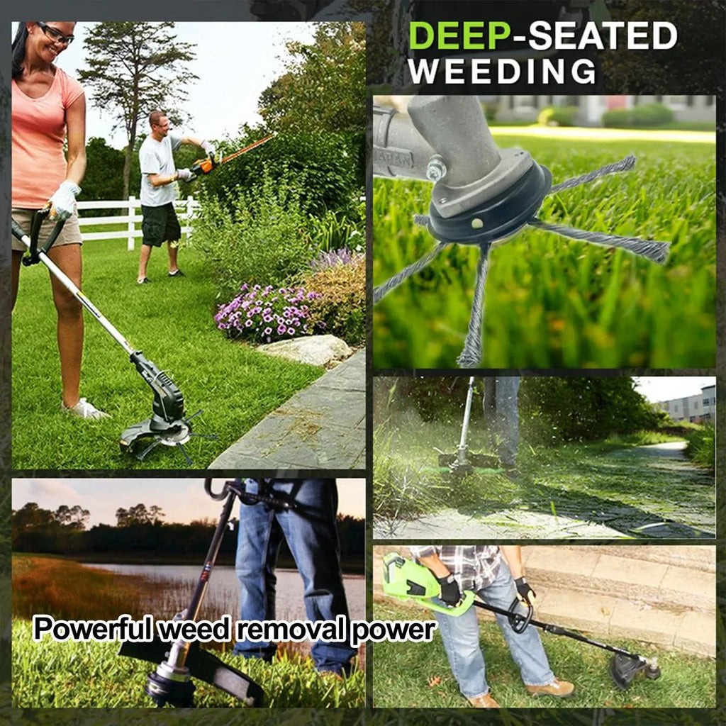 Mroace Heavy Duty Steel Weed Trimmer Blade