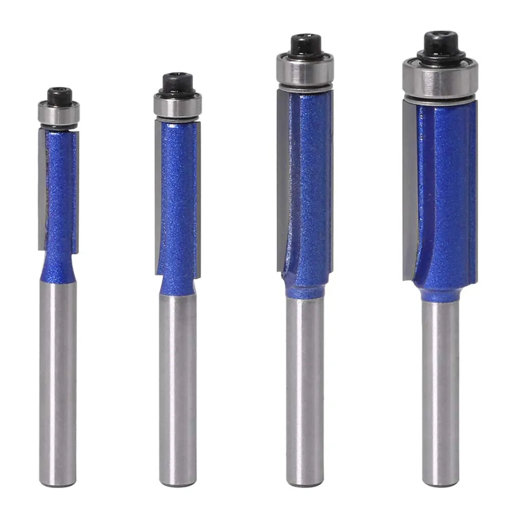 Mroace 4PCS Flush Trim Router Bit Set Shank