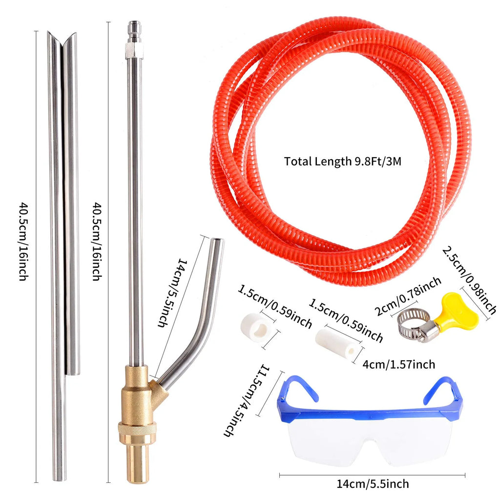 Mroace High Pressure Abrasive Sandblasting Kit