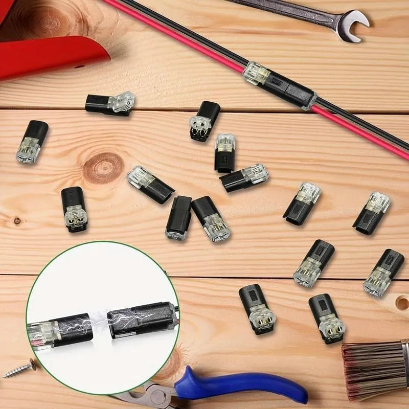 Mroace Double Wire Quick Clip Plug-In Connector Set