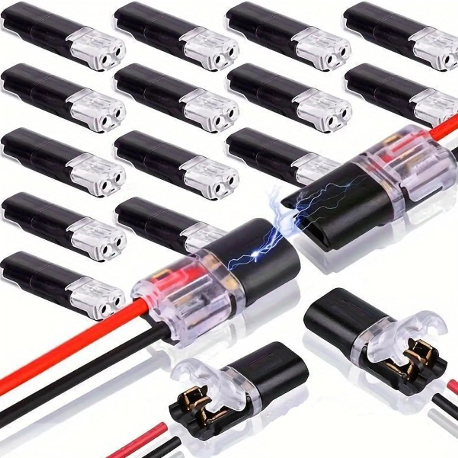 Mroace Double Wire Quick Clip Plug-In Connector Set
