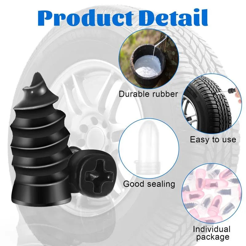 Mroace Self Sealing Rubber Tire Repair Nail Kit