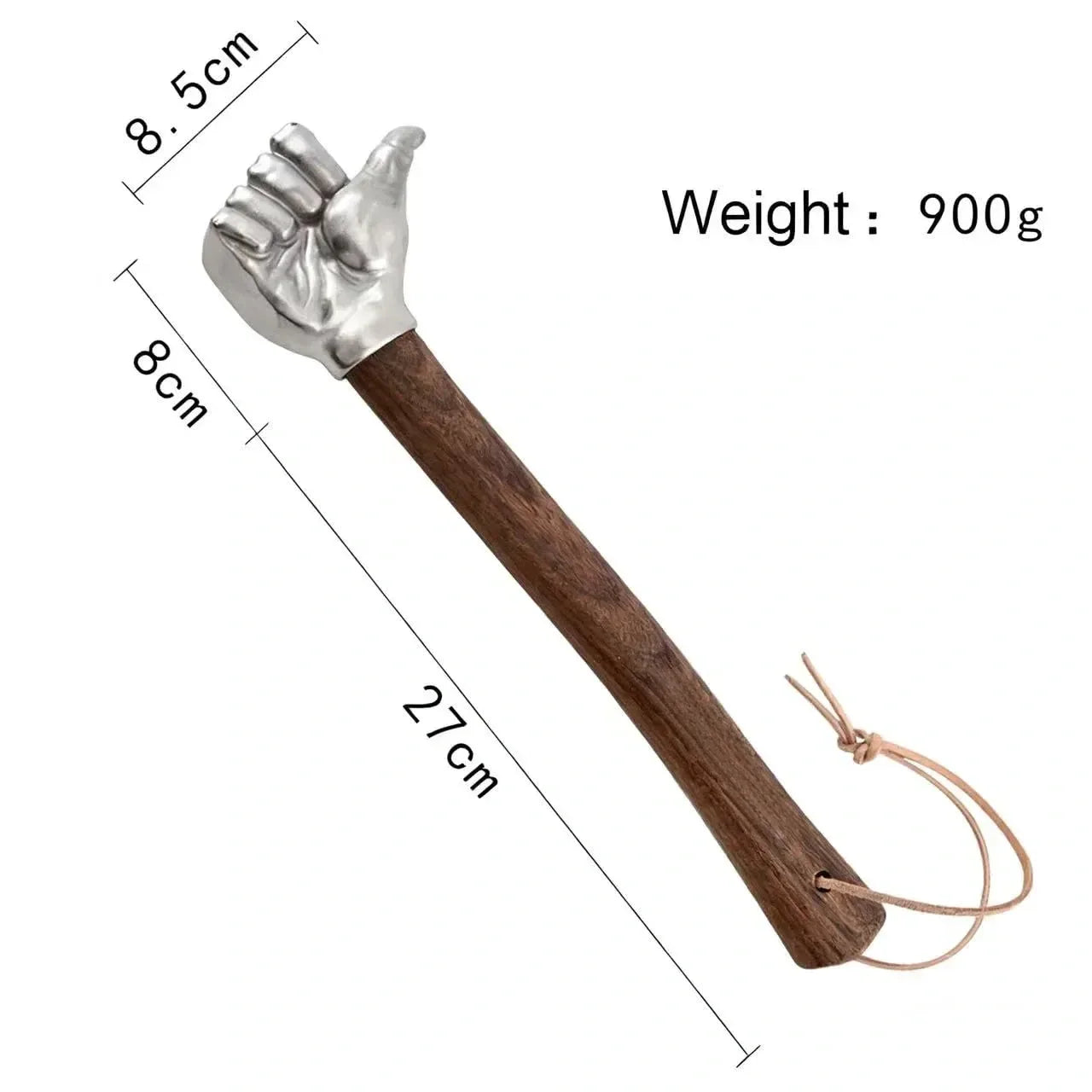 Mroace 2LB Stainless Steel Wooden-Handle Sledge Hammer