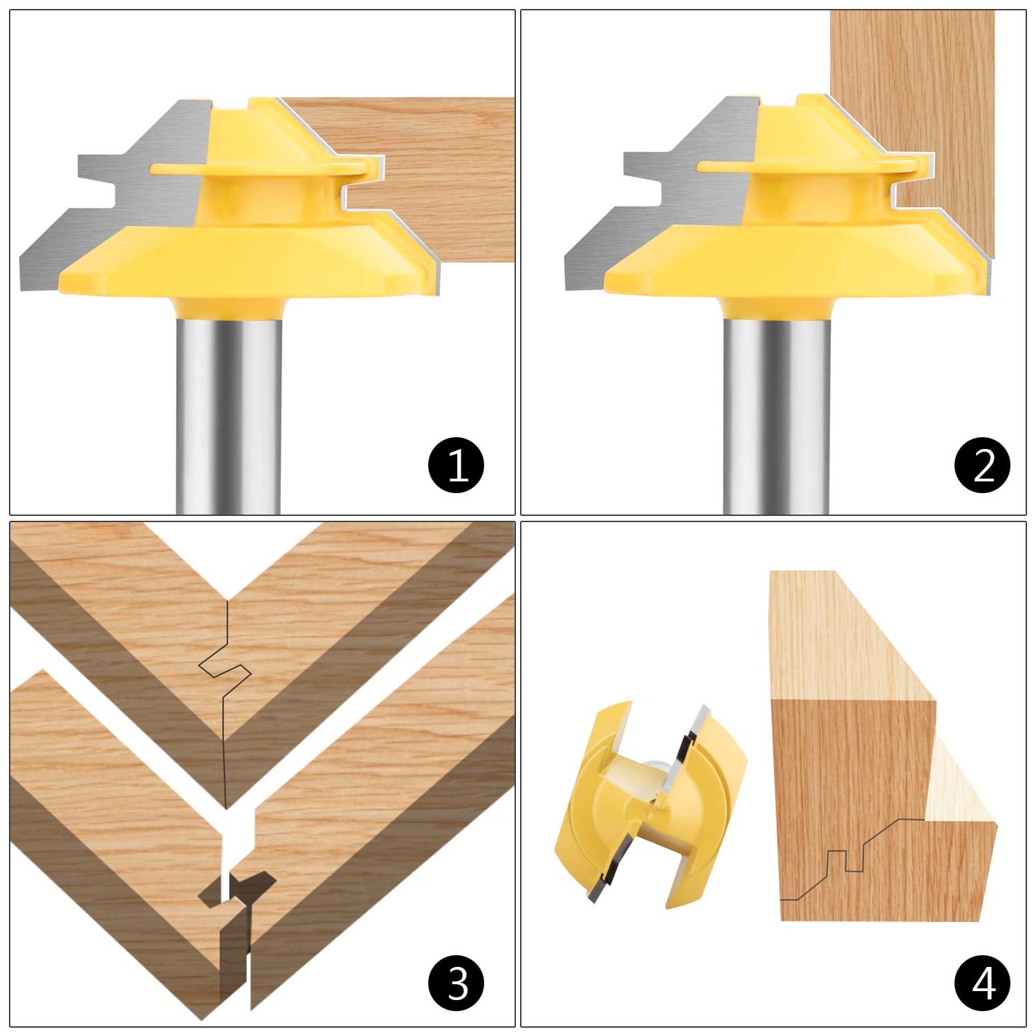 Mroace 45 Degree Lock Miter Routing Tool