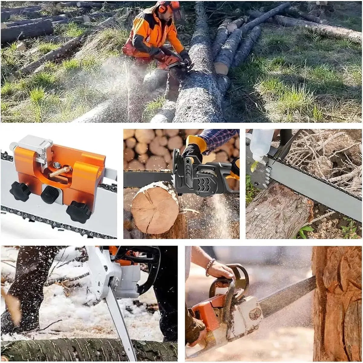 Mroace Portable Chainsaw Chain Sharpener Kit