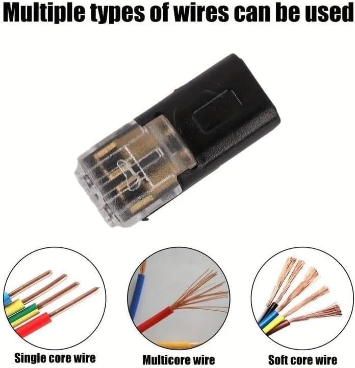 Mroace Double Wire Quick Clip Plug-In Connector Set