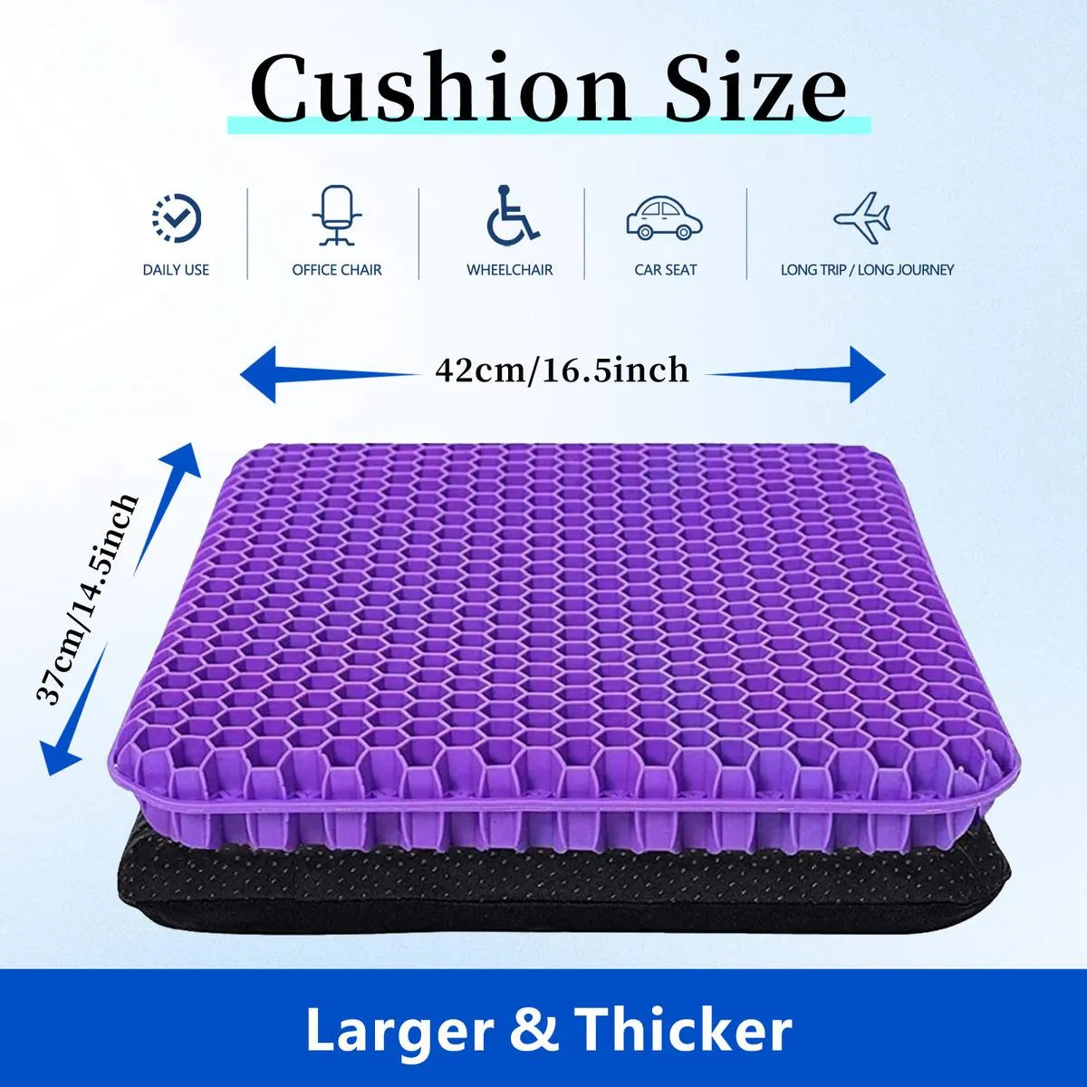 Mroace Pressure Relief Gel Seat Cushion
