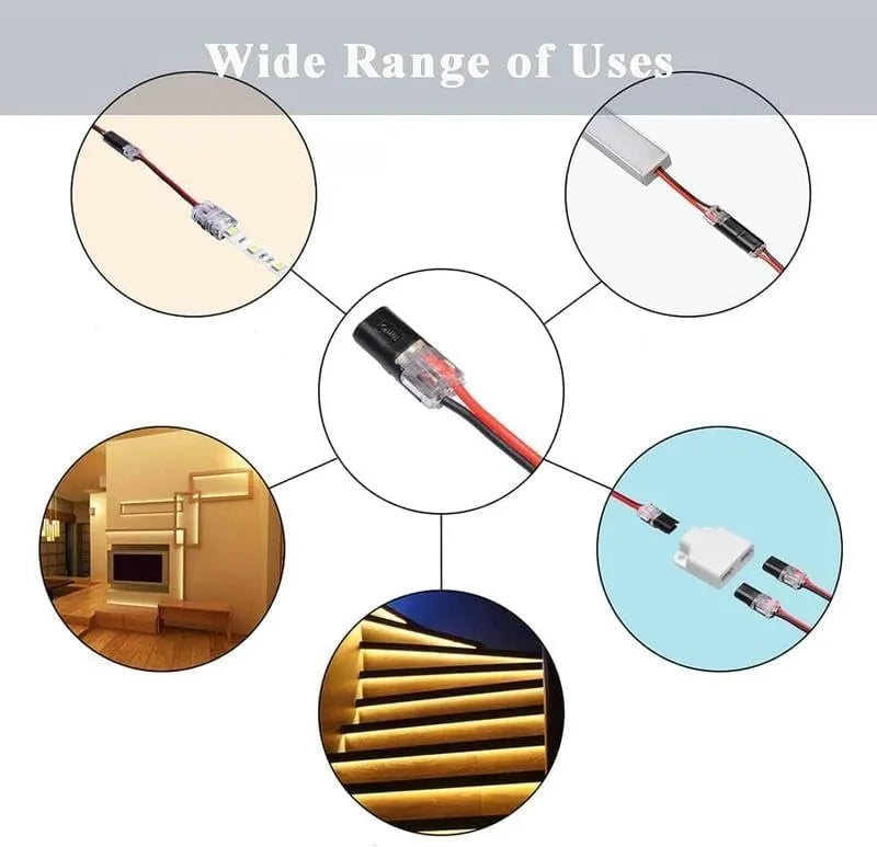 Mroace Double Wire Quick Clip Plug-In Connector Set