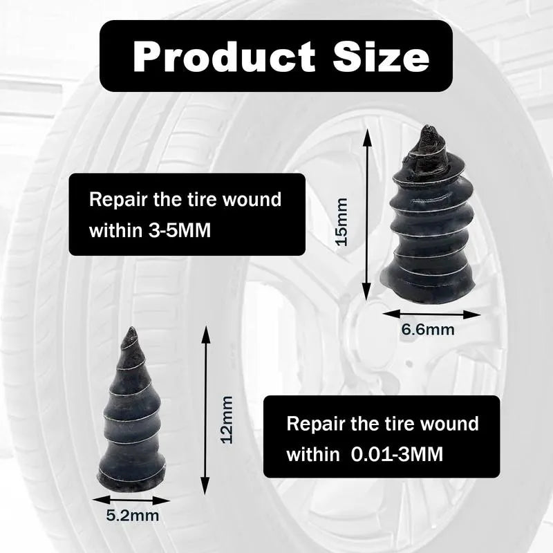 Mroace Self Sealing Rubber Tire Repair Nail Kit