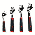 Mroace Self-Locking Adjustable Pipe Wrench Set