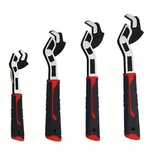 Mroace Self-Locking Adjustable Pipe Wrench Set