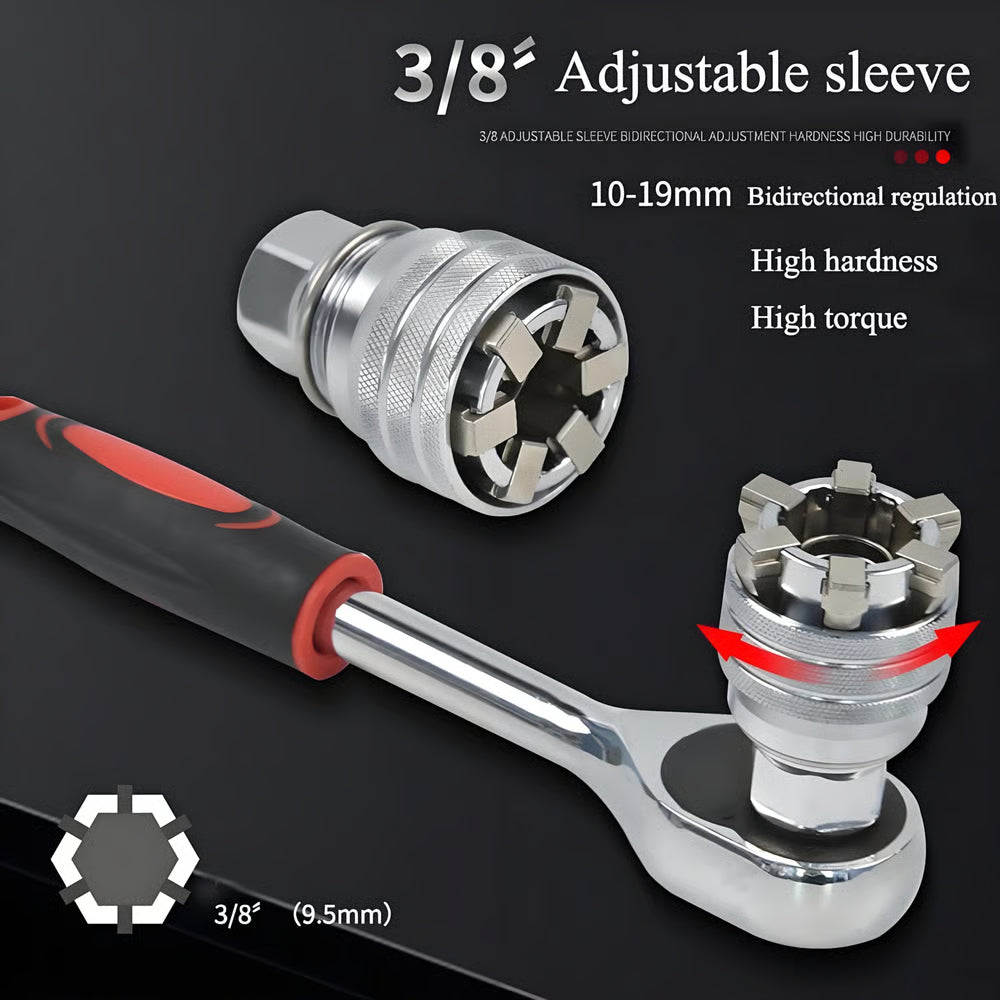 Mroace Adjustable Universal Socket Wrench Tool