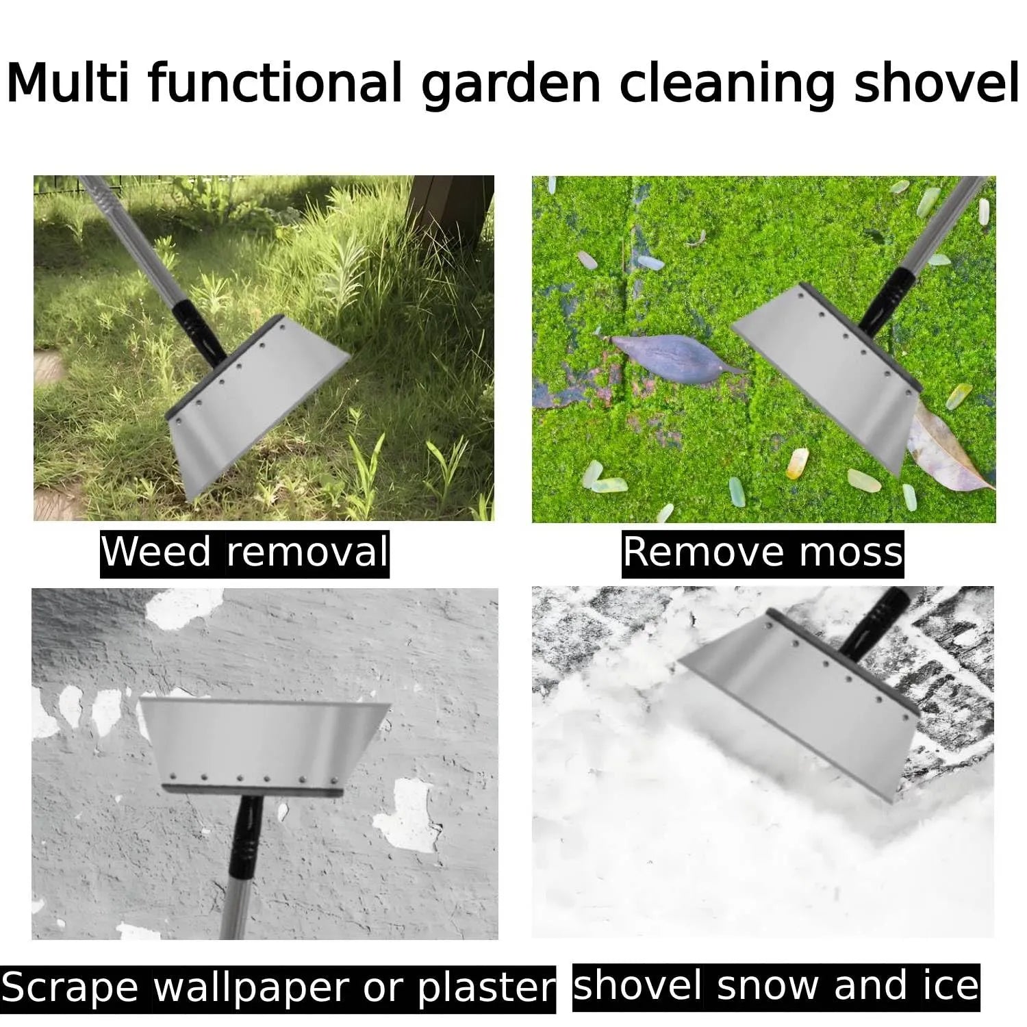Mroace Heavy Duty Stainless Steel Garden Shovel