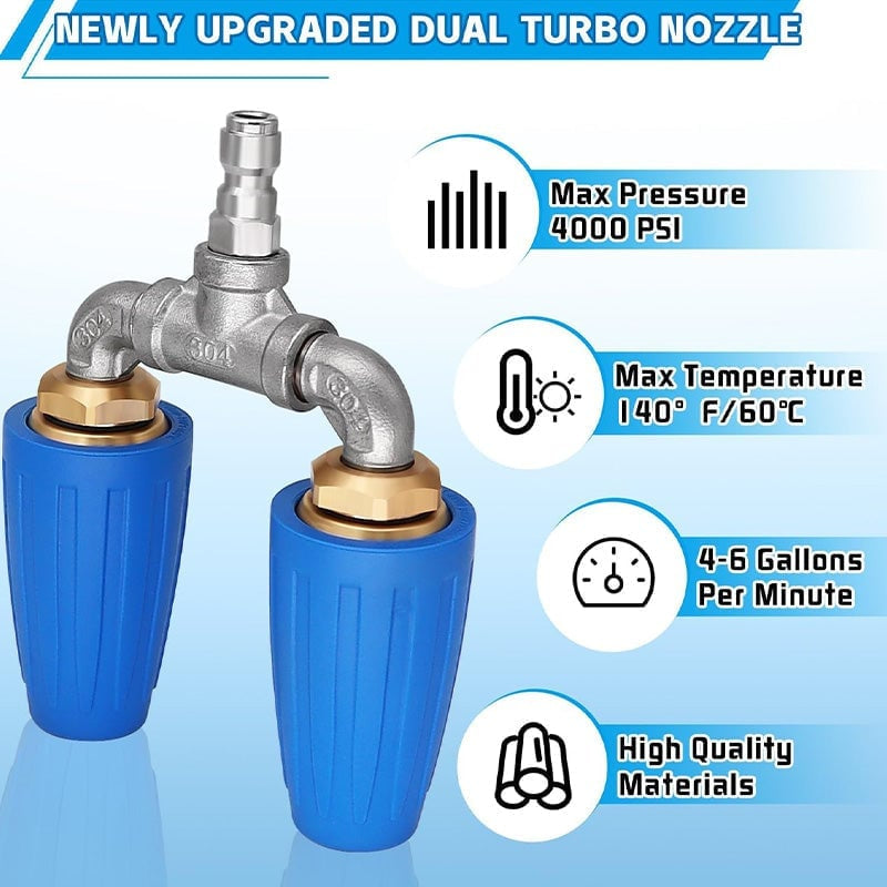 Mroace Dual/Triple/Quad Turbo Nozzle Pressure Washer