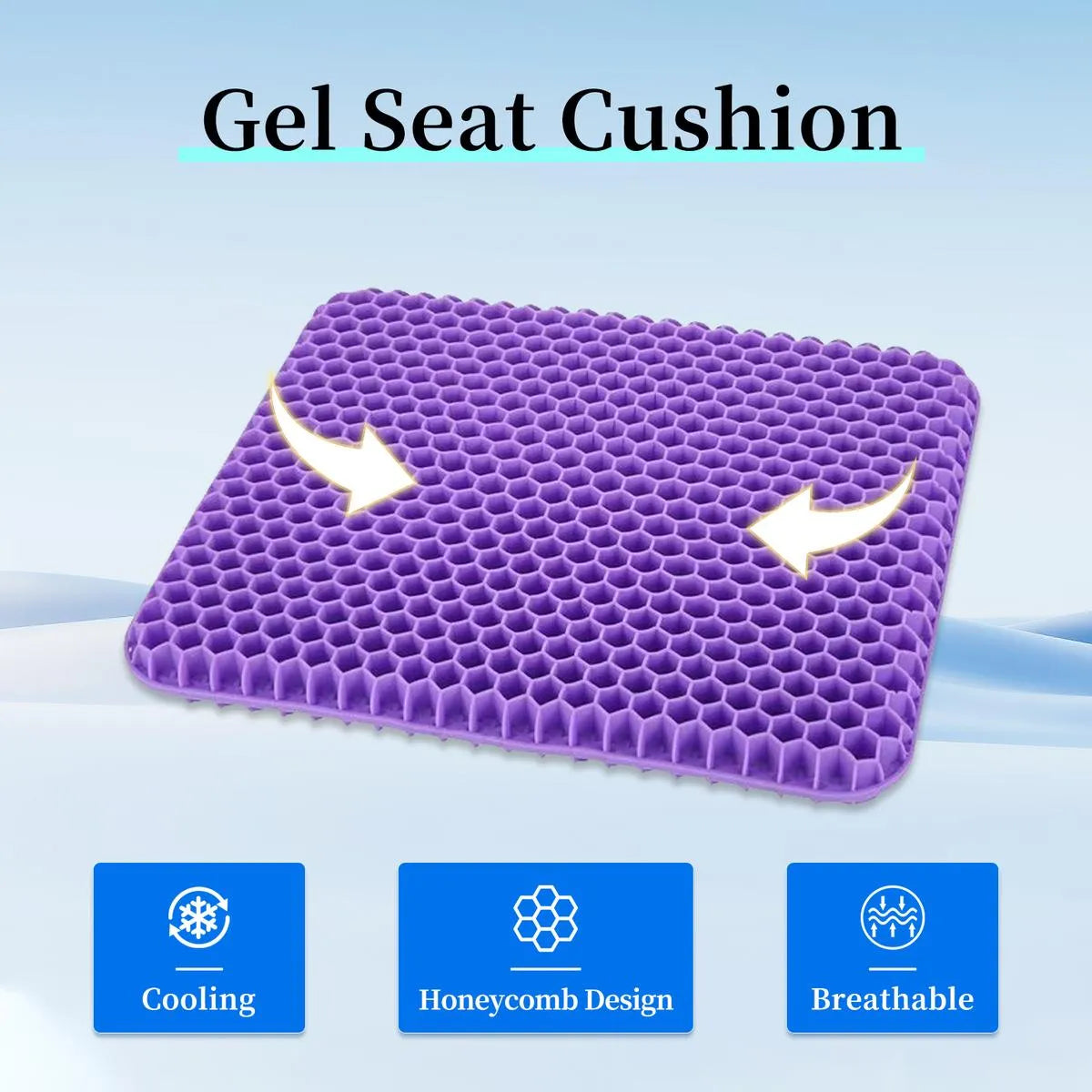 Mroace Pressure Relief Gel Seat Cushion