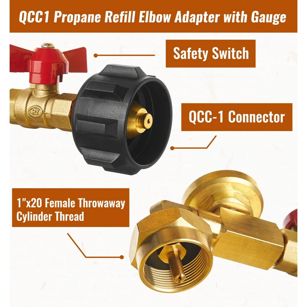 Mroace Propane Refill Adapter
