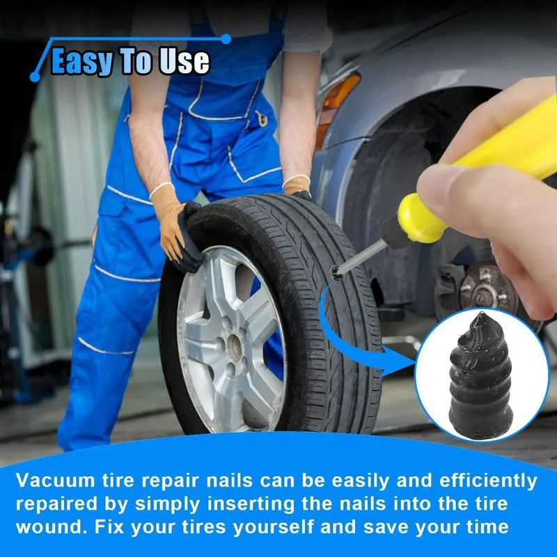 Mroace Self Sealing Rubber Tire Repair Nail Kit
