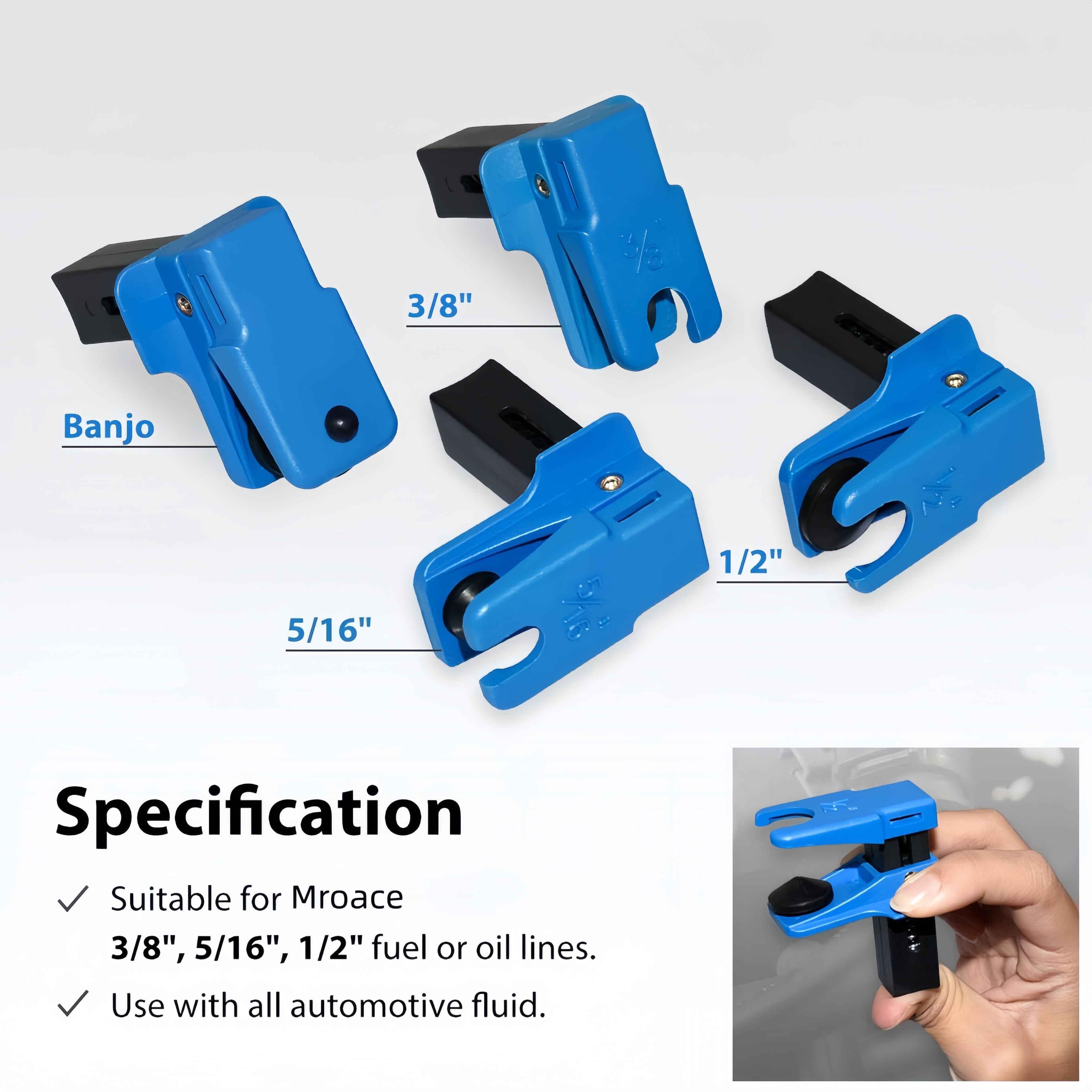 Mroace Auto Steel Line Stopper Kit