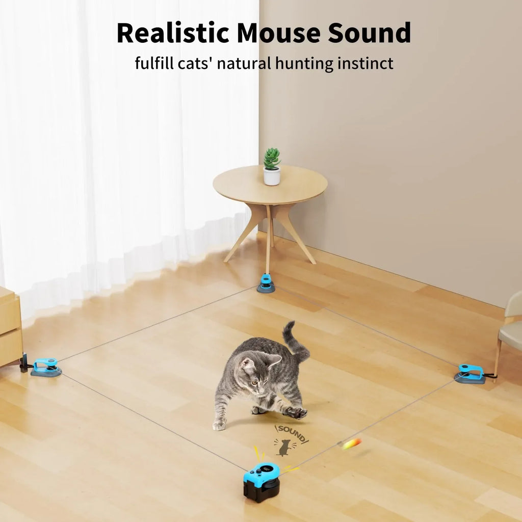 Mroace Interactive Auto/Manual Cat Treadmill Toy