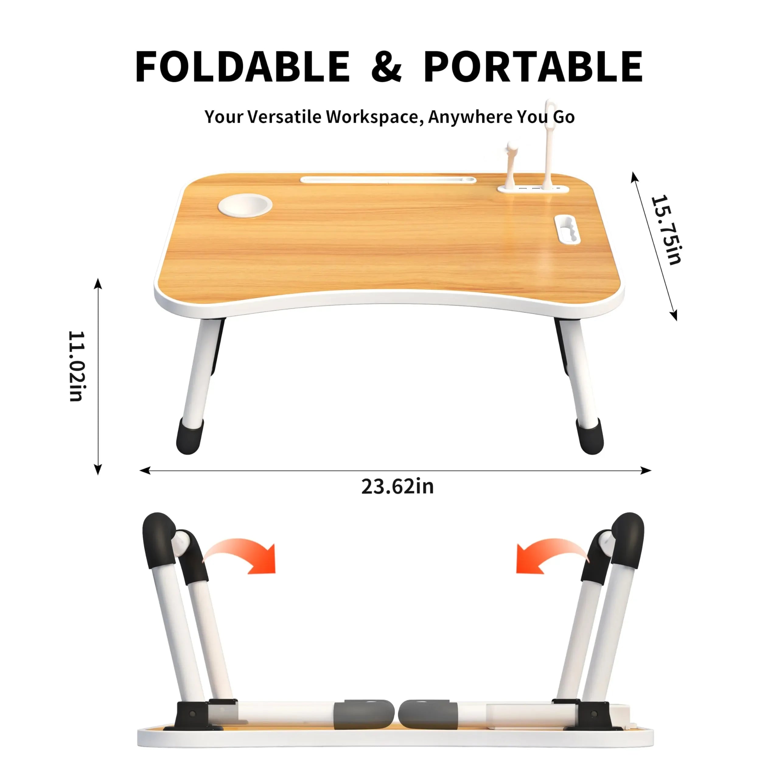 Mroace Foldable Portable Laptop Stand Lap Desk