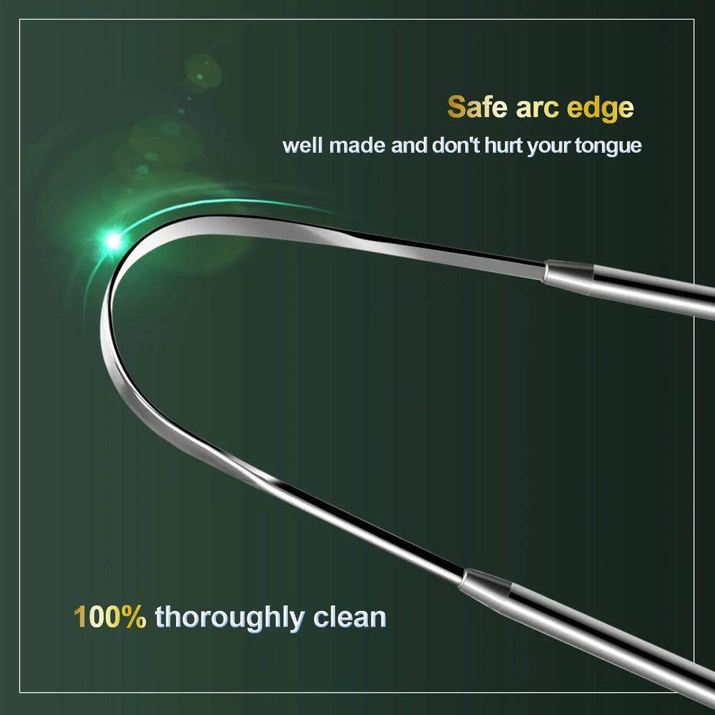 Mroace Stainless Steel Tongue Cleaning Tool