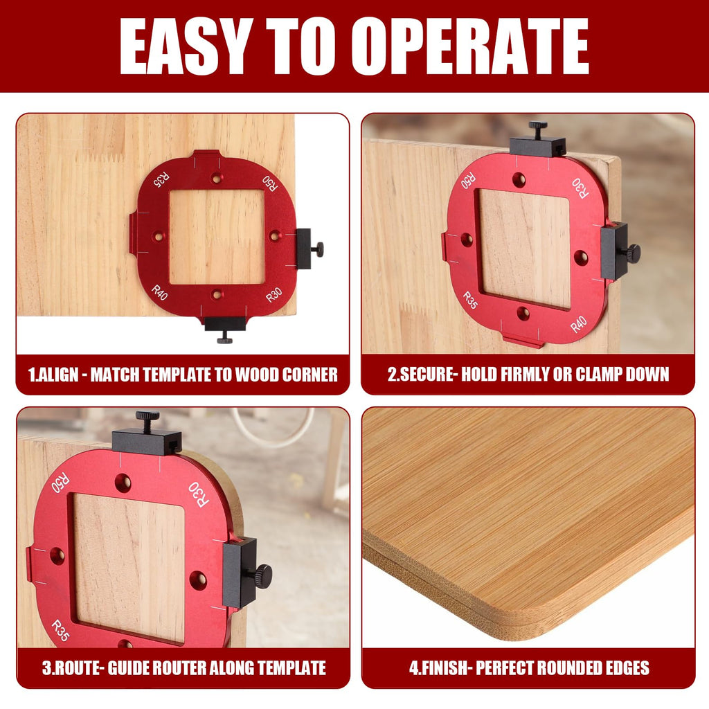 Mroace  Aluminum Router Corner Rounding Jig