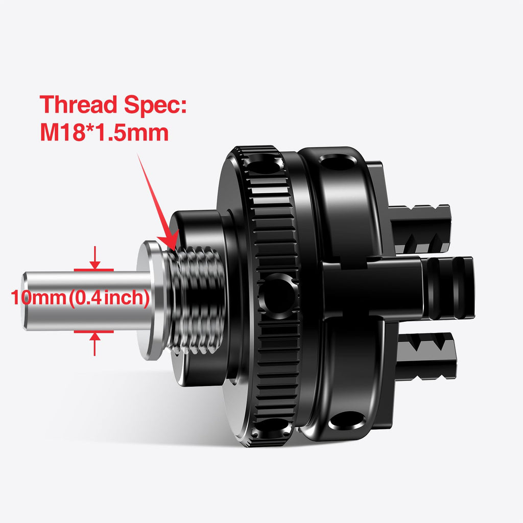 Mroace 2 inch Mini 3-Jaw Self-center woodworking chuck
