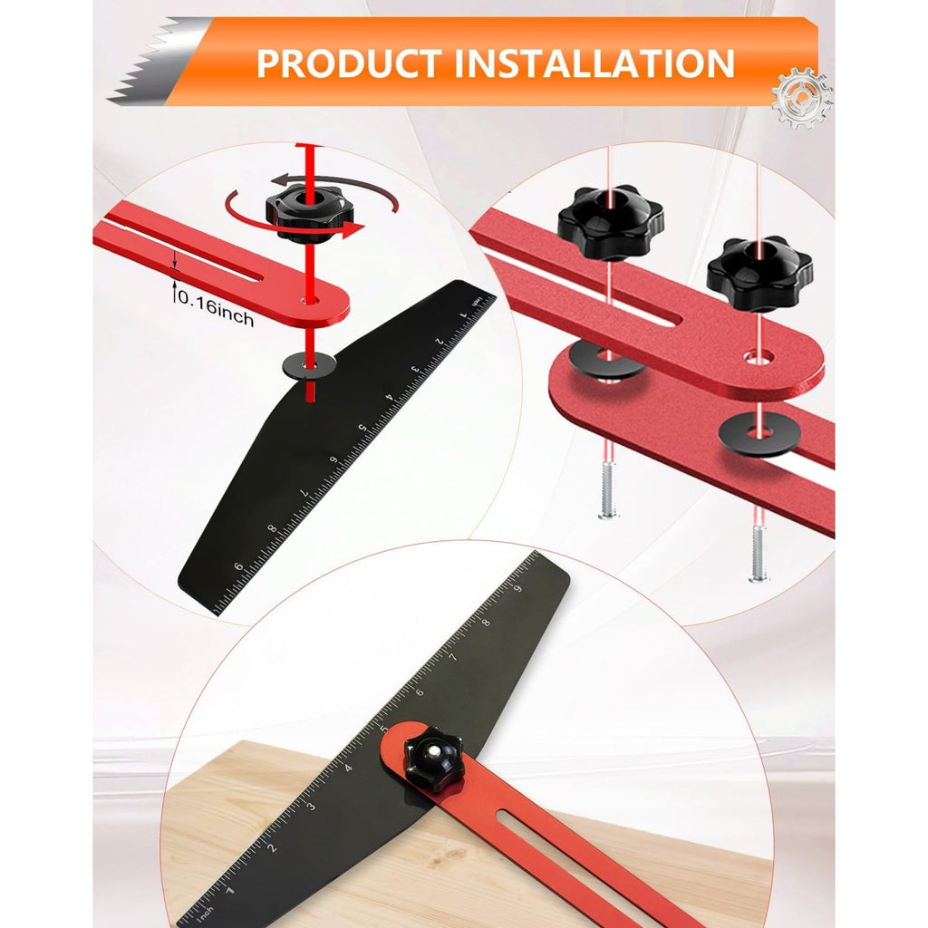 Mroace Aluminum Alloy Adjustable Stair Tread Tool