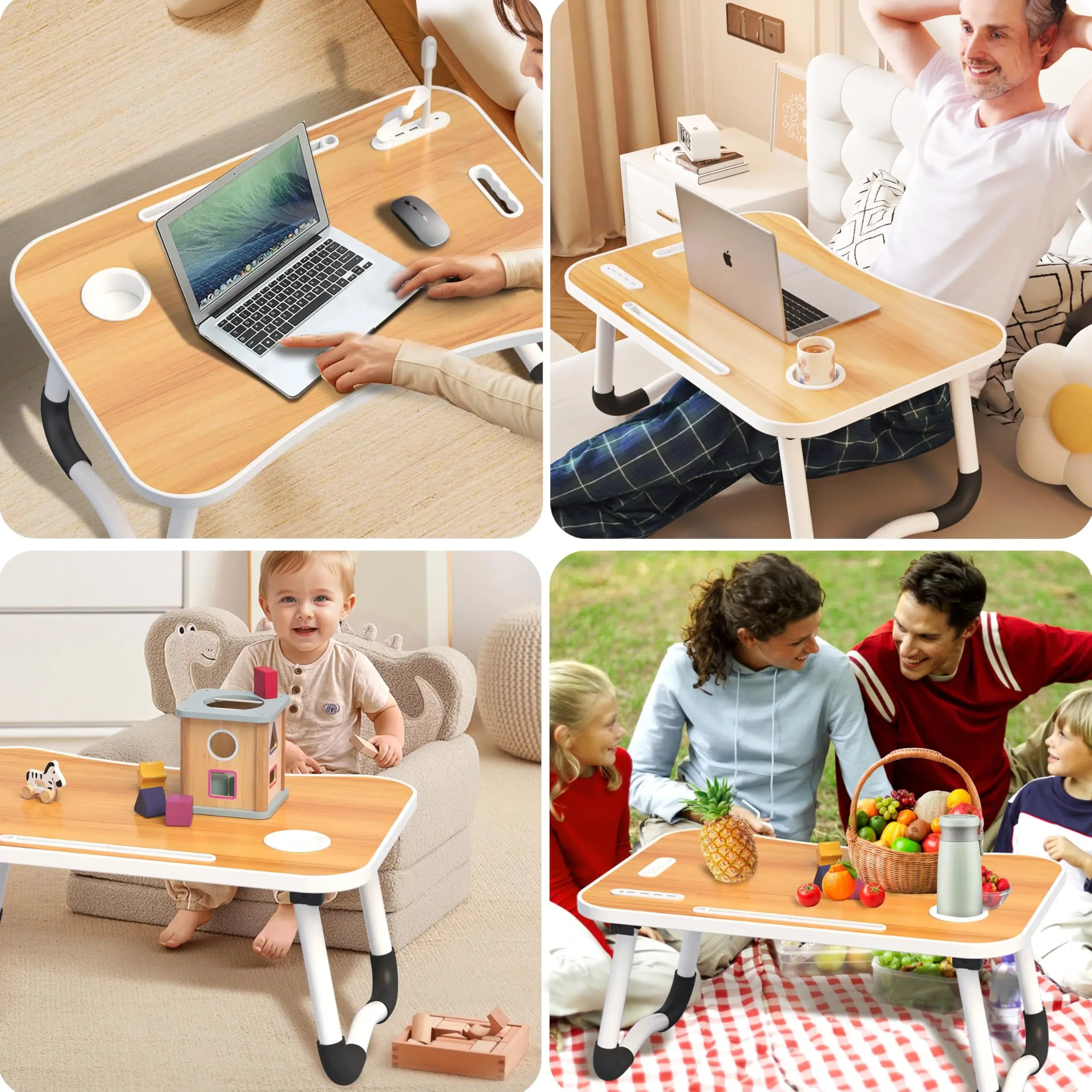 Mroace Foldable Portable Laptop Stand Lap Desk