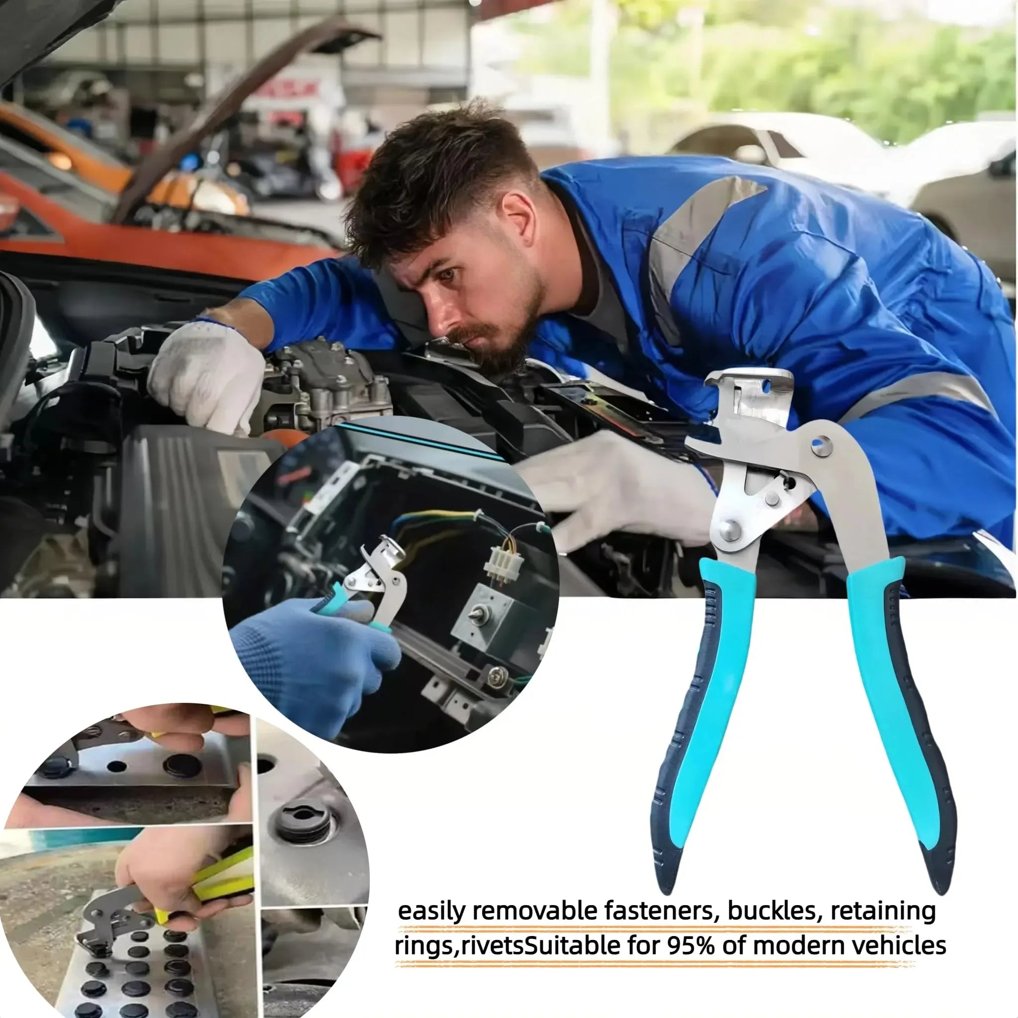 Mroace Multi-Functional Car Clip Disassembly Pliers