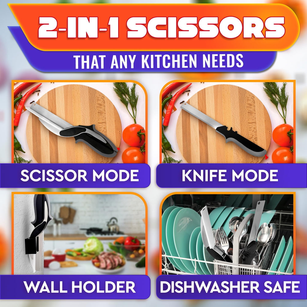 Mroace 2 in 1 Kitchen Scissors for Food
