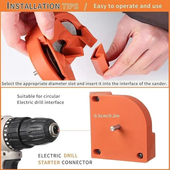 Mroace Multipurpose Drill Bit Sharpener for 5/64"–5/8" Bits