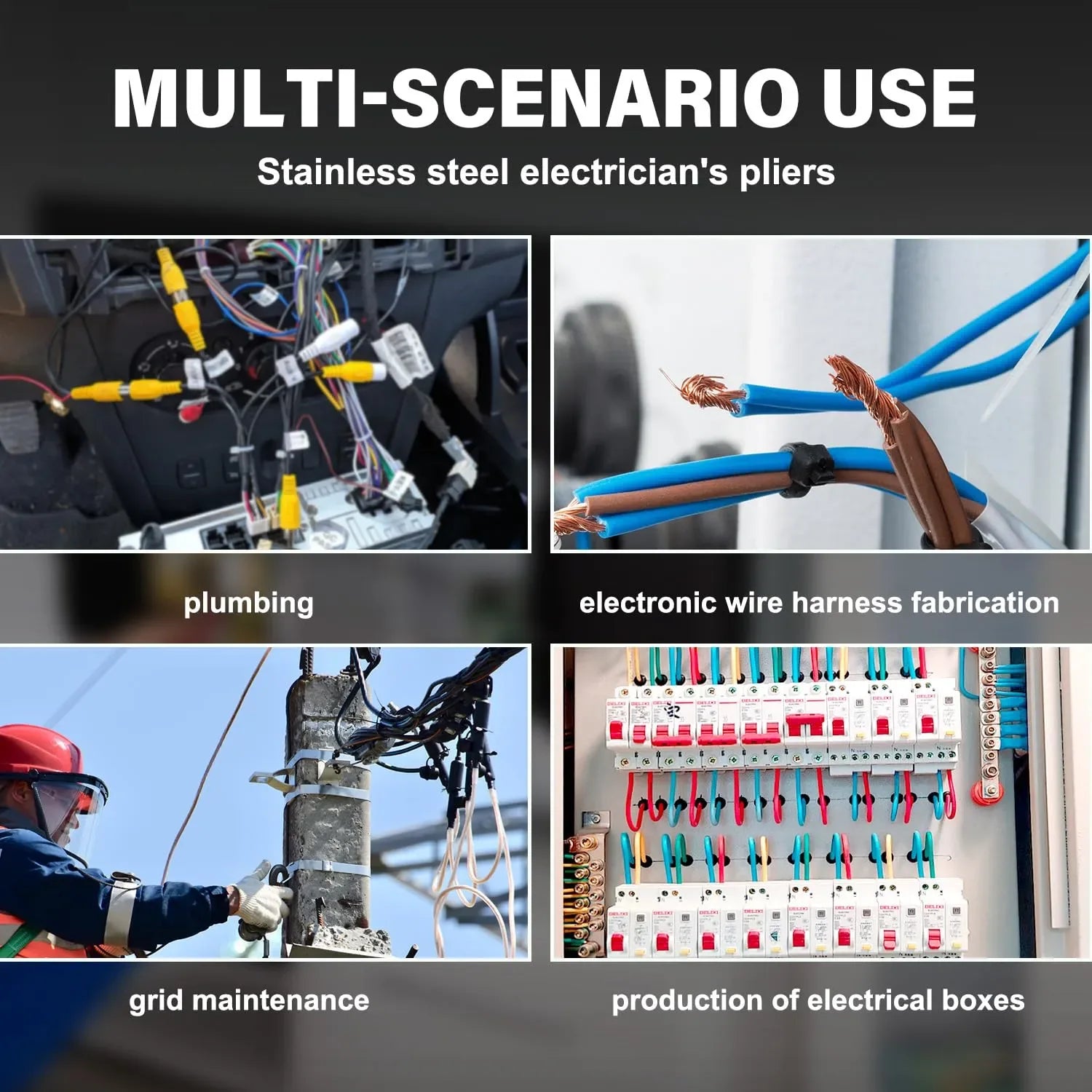 Mroace 8-in-1 Wire Stripper with Voltage Tester