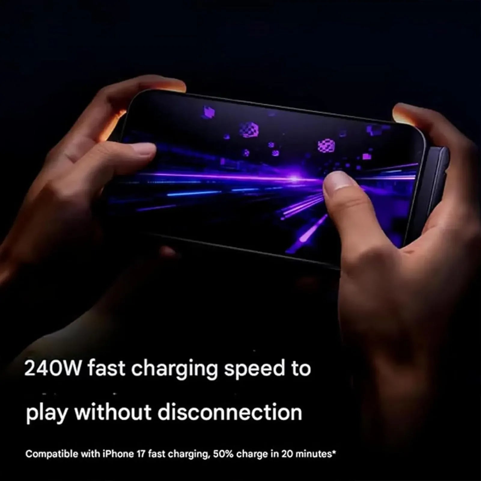 Mroace 240W Fast-Charging 2-in-1 Stand Hidden Cable
