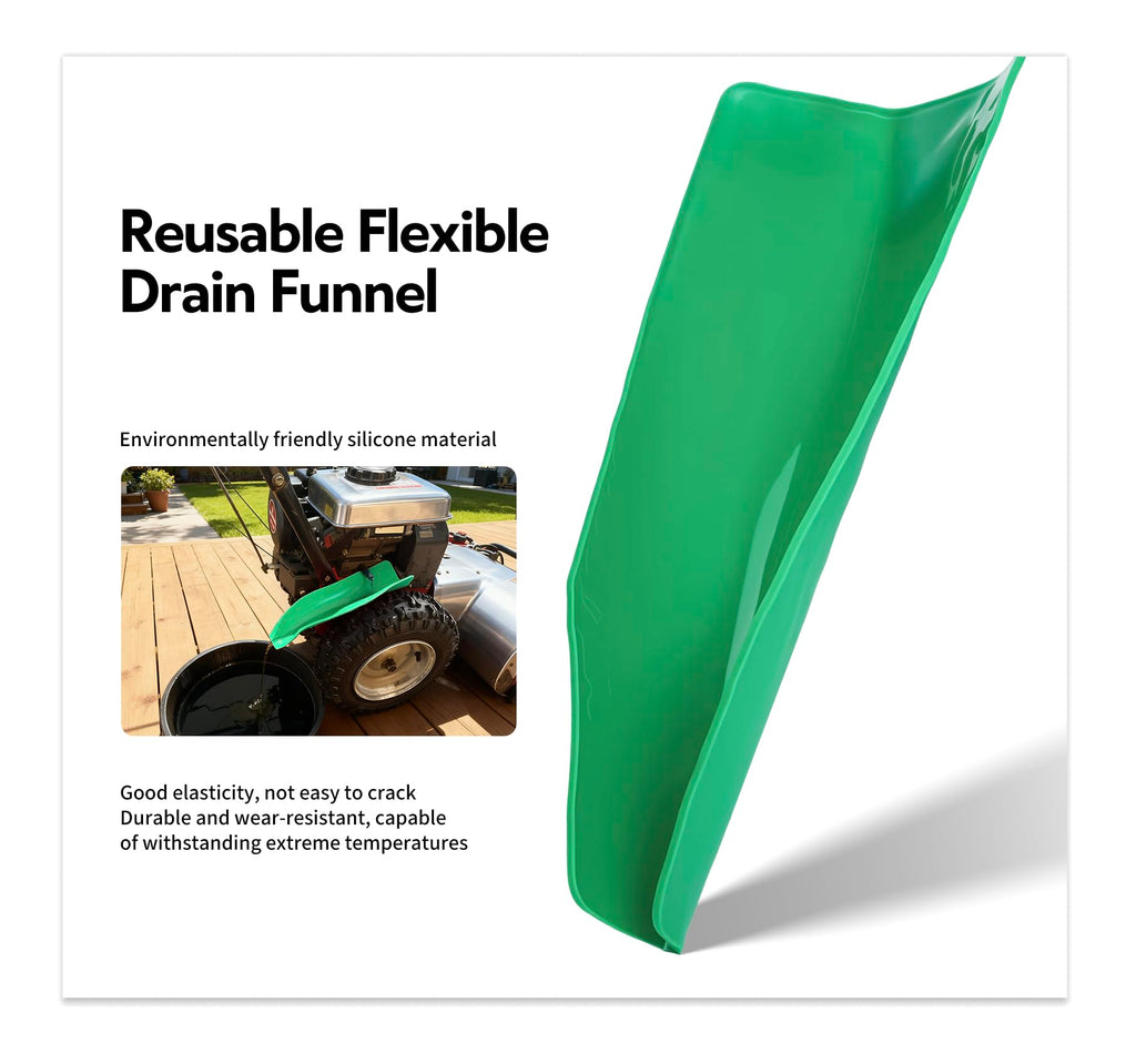 Mroace Reusable Flexible Oil Drain Funnel Form