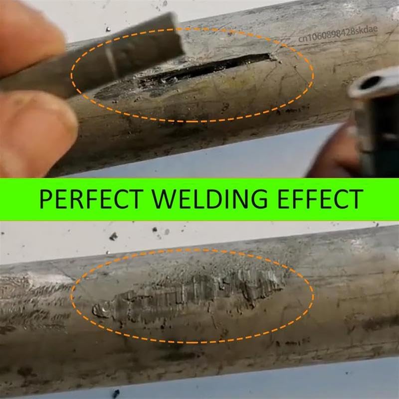 Mroace Low-Temp Aluminum Welding Rods, Easy-Fuse Flux-Cored Rods