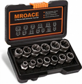 Mroace 32PCS Impact Bolt Extractor Socket Set